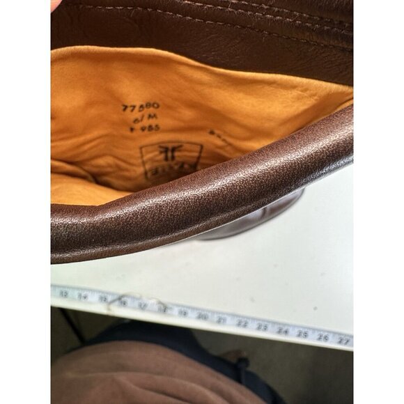 VTG Frye Dorado Slouch Boots Sz 6M 77580 Fold-Over Cuff Brown Leather Women’s - Picture 9 of 12